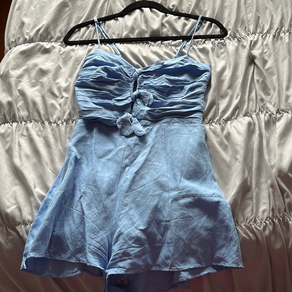 Blue zara romper